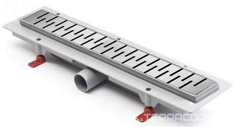 Душевой лоток с рамкой Medium 550 мм D40, хром глянец ZZ
