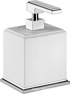 Дозатор настольный (цв. хром / белая керамика),   ZZ Gessi Eleganza 46437 031