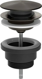 Донный клапан нажимной “Stop&Go”, 1 1/4, (цв. Black Metal Brushed PVD), Gessi ZZ Gessi Универсал 54599 707