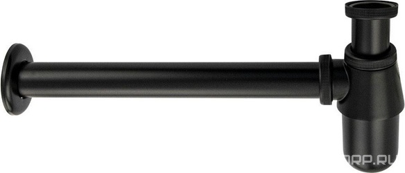 Сифон для раковины 1*1/4, без донного клапана, цв. черный ZZ Brimix Brimix 8716