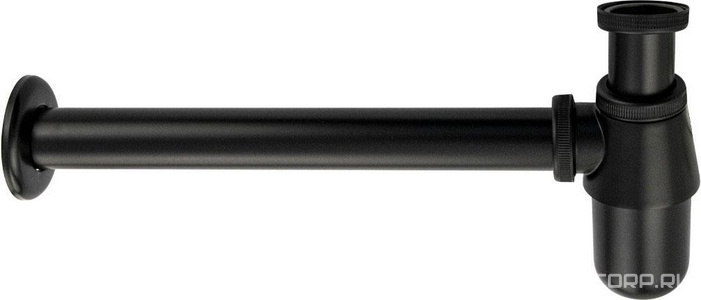 Сифон для раковины 1*1/4, без донного клапана, цв. черный ZZ Brimix Brimix 8716