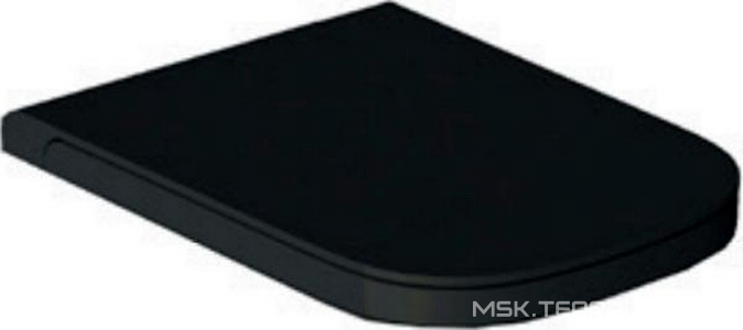 Сиденье для унитаза, с микролифтом, (цв.черный матовый),  ZZ Hatria Next Y1F302