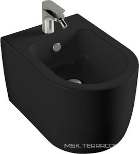 Биде подвесное 36х52см, крепёж в компл., (цв. matt black),  ZZ ArtСeram Monet MNB001 17; 00