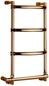 Полотенцесушитель 470(420)хh660x190мм, (эл.+Box, подключение справа!!!), (цв.бронза), крепёж в компл., Margaroli  KL Margaroli Luna 532/4/470 O.BR (Эл.+Box)