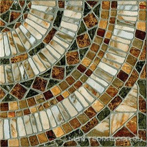 Керамогранит для пола М-Квадрат мюнхен Керамогранит  Объемный штамп коричневый l33х33 Коричневый 725962