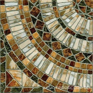 Керамогранит для пола М-Квадрат мюнхен Керамогранит  Объемный штамп коричневый l33х33 Коричневый 725962