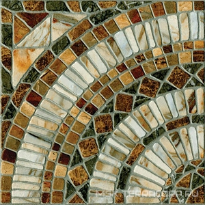 Керамогранит для пола М-Квадрат мюнхен Керамогранит  Объемный штамп коричневый l33х33 Коричневый 725962