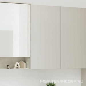 Шкаф подвесн. 45хh82х17,4см,распашн.двеца,петли справа/слева(реверс),(фасад песчаное стекло,корпус песчаный мат-лакиров.),крепл.в компл,ZZ Geberit Acanto 500.639.JL.2