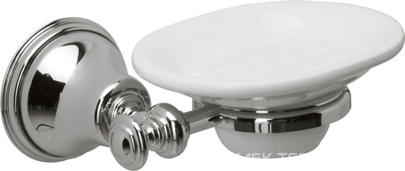 Мыльница настенная, (хром/керамика), Old italy KL