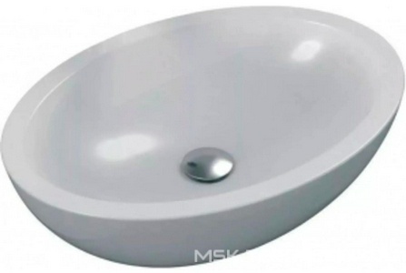 Раковина накладная на столешницу, овальная 600х420хh160мм, без отв.д/смесит., без перелива,  Ideal Standard Strada K078401