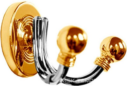 Крючок двойной (хром/золото)  ZZ Pomd'or Dina 16.30.02.003