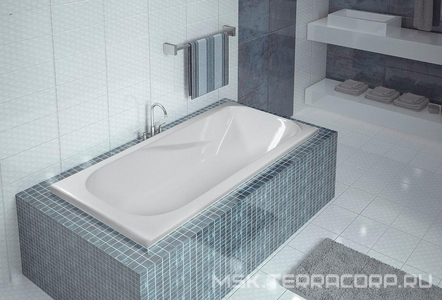 Ванна  "Стандарт", без г/м, 170х75х58,5см, НА РАМЕ (КАРКАСЕ), БЕЗ СЛИВА-ПЕРЕЛИВА, БЕЗ ПАНЕЛИ, ZZ Thermolux Leda Leda стандарт (без перелива и панели)