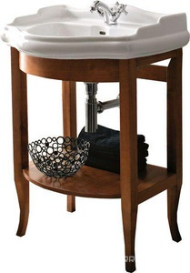 Тумба 58хh80см, открытая, под раковину 69см, арт. 1046 01, (цв. орех),  ZZ Kerasan Retro 735040