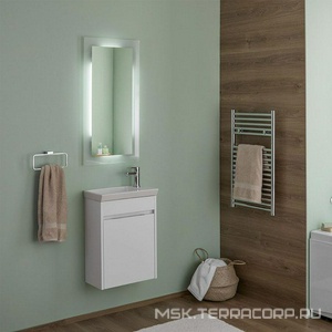 Тумба подвесная " -45", без раковины, цвет белый, ZZ Aquanet Дувр 182607