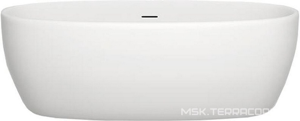 Ванна 1700х850хh580мм,отдельност, литой камень S-Stone матовый, интегрированный слив-прелив, донный клапан "Up&Down" в цвет ванны, Luce ZZ