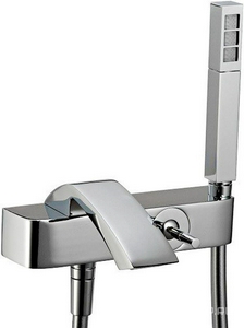 Смеситель для ванны, шланг, лейка д/д в компл., (цв. хром),  ZZ 3M Arche 0200 CC