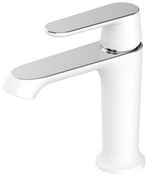 Смеситель для раковины, однорычажный, без донного клапана, белый/хром XX