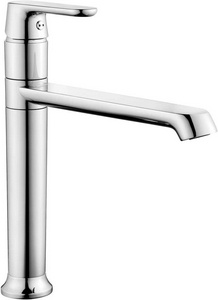 Смеситель для раковины, высокий, однорычажный, без донного клапана, хром XX SMARTsant Смарт-Афалина SM233501AA