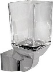 Стакан настенный (хрусталь, держатель цв.хром), Square XX