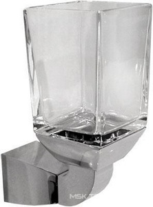 Стакан настенный (хрусталь, держатель цв.хром),  XX Dorn Bracht Square 83 400 910-00