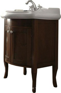 Тумба 63,5хh80см, закрытая, 2-х дверн., ручки в компл., под раковину 73см, арт. 1047 01, (цв. орех),  ZZ Kerasan Retro 734940