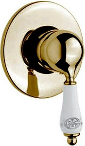 Смеситель для душа, встраиваемый в стену, (цв. золото),  ZZ Gaia Phoenix RN 3330 ORO