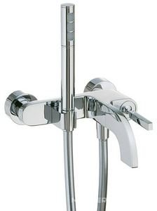 Смеситель для ванны однорыч., излив 210мм, в компл: шланг, лейка д/д, (хром)  KL 3M Cut 3300 CC