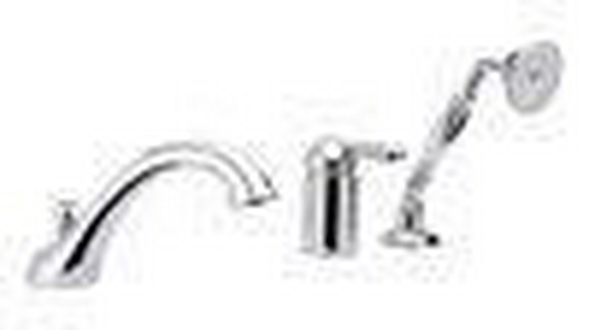 Смеситель д/в, встрав. в борт на 3 отв., лейка, шланг, кронштейн в компл., (цв. хром, ручка El Capitan),  ZZ Nicolazzi Classico 3414 CR 75