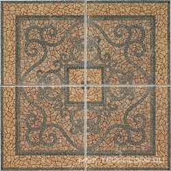 Petra Marron 4 piezas XX |33.3x33.3