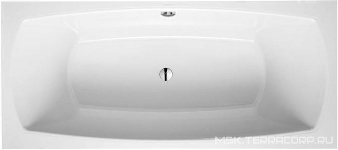 Ванна 1800х800хh500мм, (кварил цв. белый),ножки пласт. h145-180мм в компл., (без удлинённого слива-перелива), ZZ Villeroy & Boch My Art UBQ180MYA2V-01