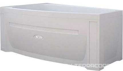 Ванна акриловая "Мэги", 1400х800x460 мм, левая, БЕЗ каркаса, слива-перелива и панели, белая ZZ