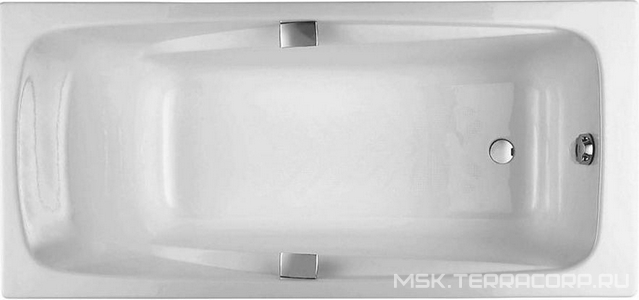 Ванна чугунная  180x85, без ножек, без ручек (с отверстиями под ручки) ZZ Jacob Delafon Repos E2903-00