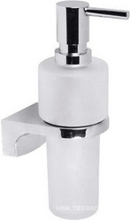 Дозатор для ж/м, настенный с держателем (цв. хром/стекло мат.) Cult XX