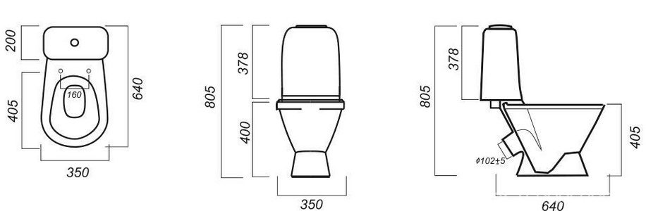 Унитаз-компакт "", косой выход, арматура 1-режим. Alcaplast, жест. сиденье термопласт с микролифтом крепление в комплекте Sanita Самарский WC.CC/Samarsky/2-TM/WHT.G/S1  (SMRSACC01070711)