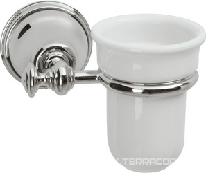 Стакан настенный (хром/керамика), Old italy KL