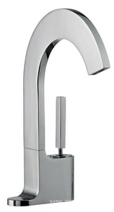 Смеситель для раковины, h263мм, жёст.подв., пробка д/раков в компл., (цв.хром)  ZZ 3M Cut 3310 CC