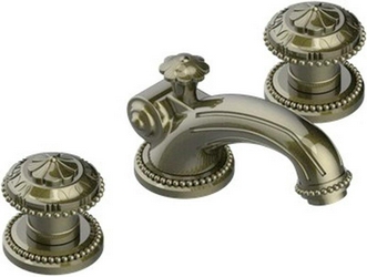 Смеситель на раковину, на 3 отв., с д.к. (цв. бронза (Bronze brillant)) Versailles ZZ