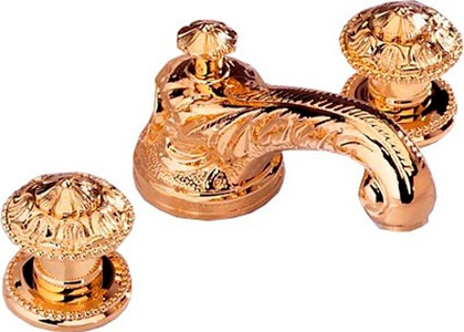 Смеситель для раковину на 3 отв. с д/к (цв. золото (Dore))  ZZ THG Elysee G11-F01-151