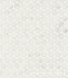 Carrara Round Mosaico ZZ| 29.5x32.5