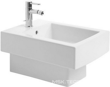 Биде подвесное 37х54см, с 1 отв. для смесителя,  ZZ Duravit Vero 2239150000