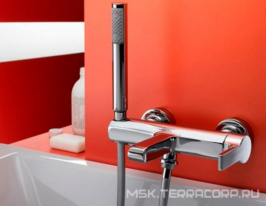 Смеситель настенный для ванны/душа, хром KL Jacob Delafon Singulier E10867-CP