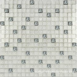 Мозаика Glass 507 микс металлик - серебро ZZ|30х30
