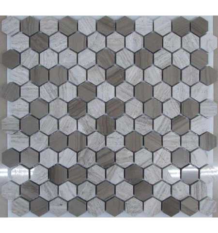 Мозаика из камня на сетке X21-007-P ZZ |29.5x28