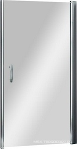 Дверь распашная DX/SX прав./лев. (86,5/90хh191см, стекло 6мм, GL прозр., фурн. 05 bril, хром)  ZZ Provex Elegance 0004NE05GL