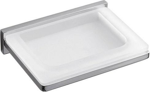 Мыльница настенная, (стекло матовое/хром),  Colombo Look B1601.000