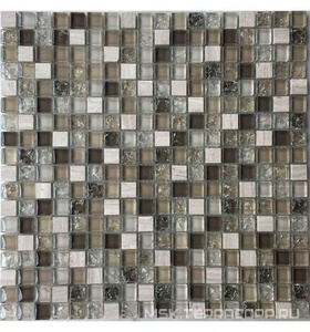 Мозаика Спектр-М Микс стекло Мозаика из стекла на сетке SK10-059 ZZ |30x30