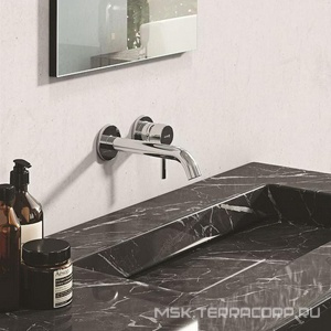 Смеситель для раковины  однорычажный встраив. в стену на 2 отверстия, внеш.часть (БЕЗ внутр.арт.38243 ) ZZ Kludi BOZZ 382440576