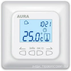 Терморегулятор прогр. Aura LTC730 белый