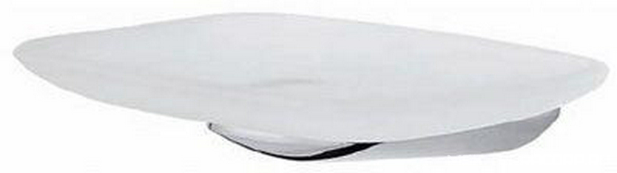 Мыльница стеклянная  с настенным держателем (цв. хром) Inspire ХХ