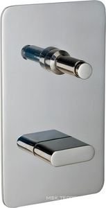 Смеситель для душа, встраиваемый в стену, с переключателем, (цв. хром)  ZZ 3M Pao Spa 2049 CC